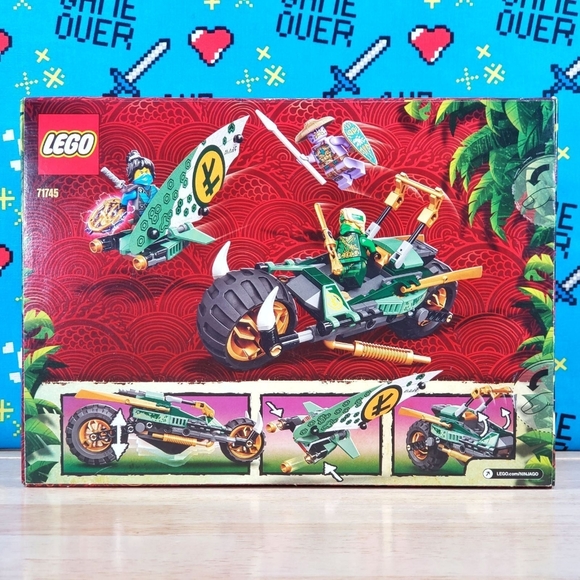 Lego Ninjago LLOYD’S JUNGLE CHOPPER BIKE [ 71745 ] Building Toy ( 183 Pieces ) - Picture 4 of 10